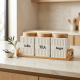 Ceramic Jar Set With Base 3 Pieces